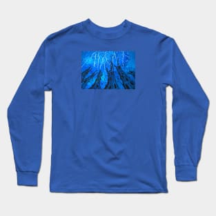 Lightnings and thunder over the forest Long Sleeve T-Shirt